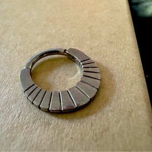 Tether Jewelry steel clicker for septum or daith piercing